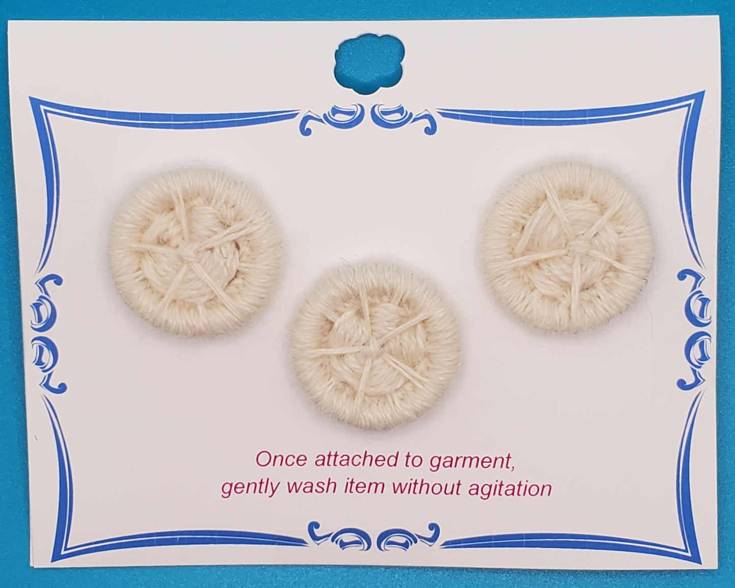 AB109 Alpaca Cream Wheel Button Set