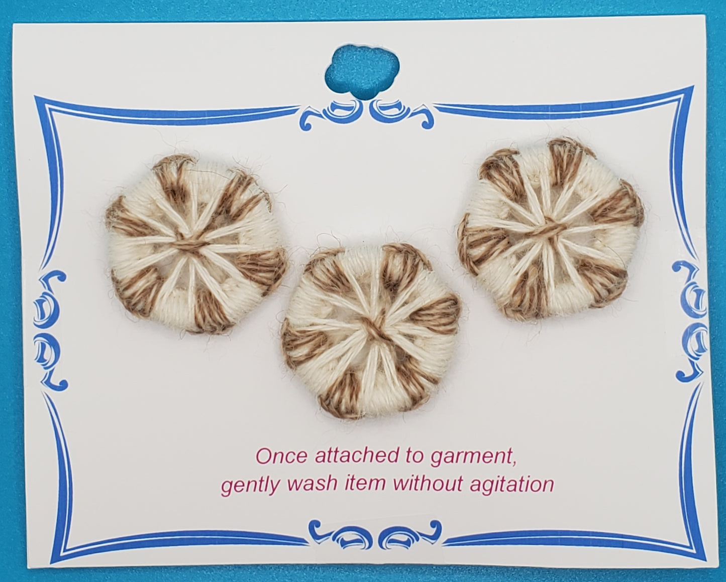 AB104 Alpaca & Alpaca Blend Stripe Button Set