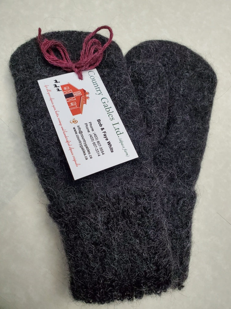 AM10 Alpaca Full Terry Mittens - Country Gables Ltd
