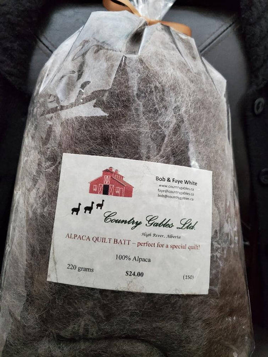 150 Alpaca-Batting (brown or grey available)