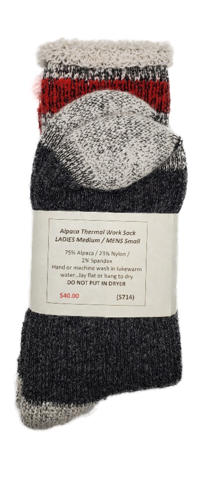 Alpaca-Thermal Work Sock Ladies Medium