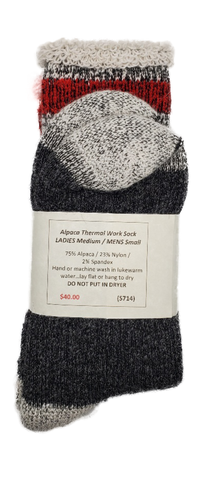 Alpaca-Thermal Work Sock Ladies Medium
