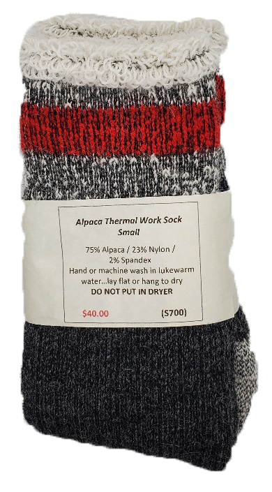 S700 Alpaca Thermal Traditional Sock Ladies Small
