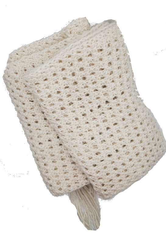 Alpaca Tunisian Lace Crochet Scarf
